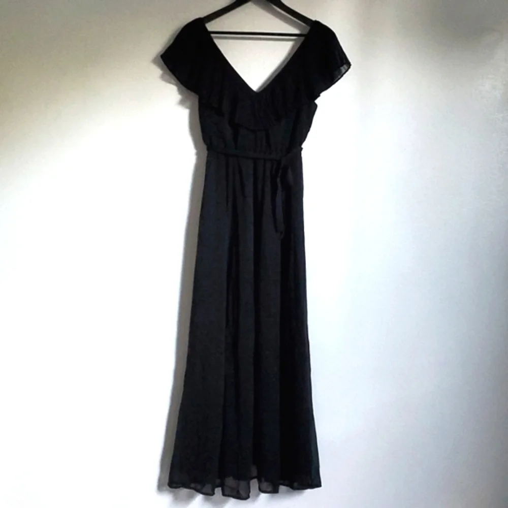 Victoria's Secret Black Maxi Party Dress XS/TP - Picture 2 of 8